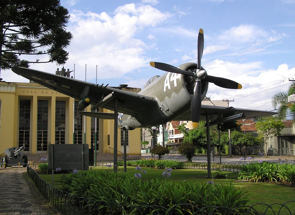 O caça P-47 Thunderbolt está na praça em destaque! Foto: Divulgação.