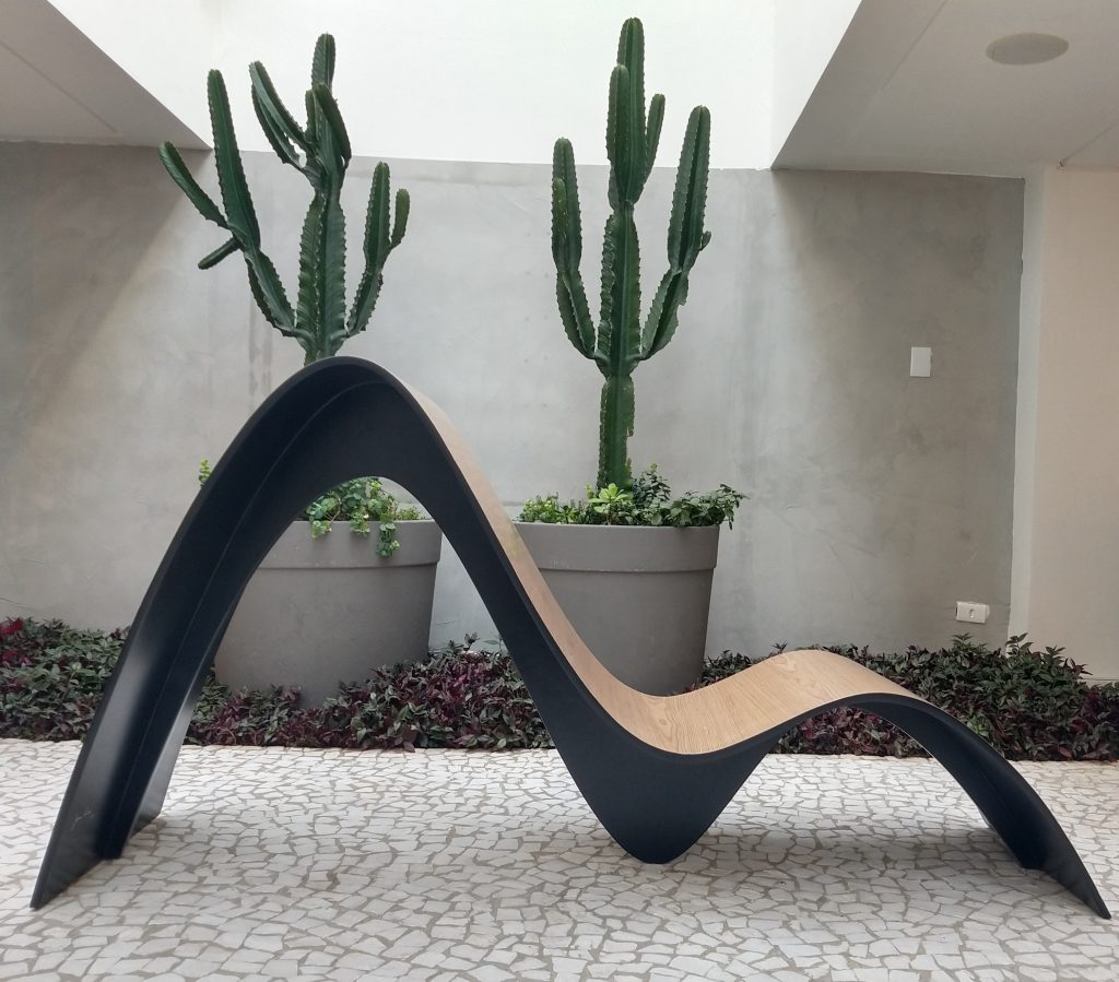 A segunda peça de design da carreira de Jaime Lerner não poderia estar em outro lugar. Foto: Divulgação.