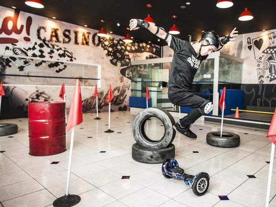 Para praticar as manobras. Foto Divulgação